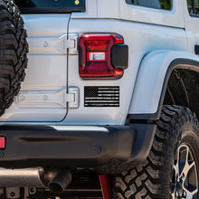 Load image into Gallery viewer, Black Distressed Flag Sticker Decal