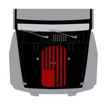 Load image into Gallery viewer, Large Jeep Hood Decal - US Distressed Flag