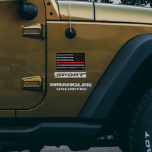 Load image into Gallery viewer, Thin Red Line Tattered Flag Decal